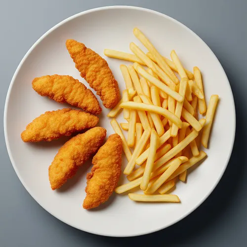 Chicken Strips With Chips 