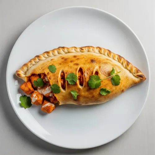 Chicken Pakora Calzone 